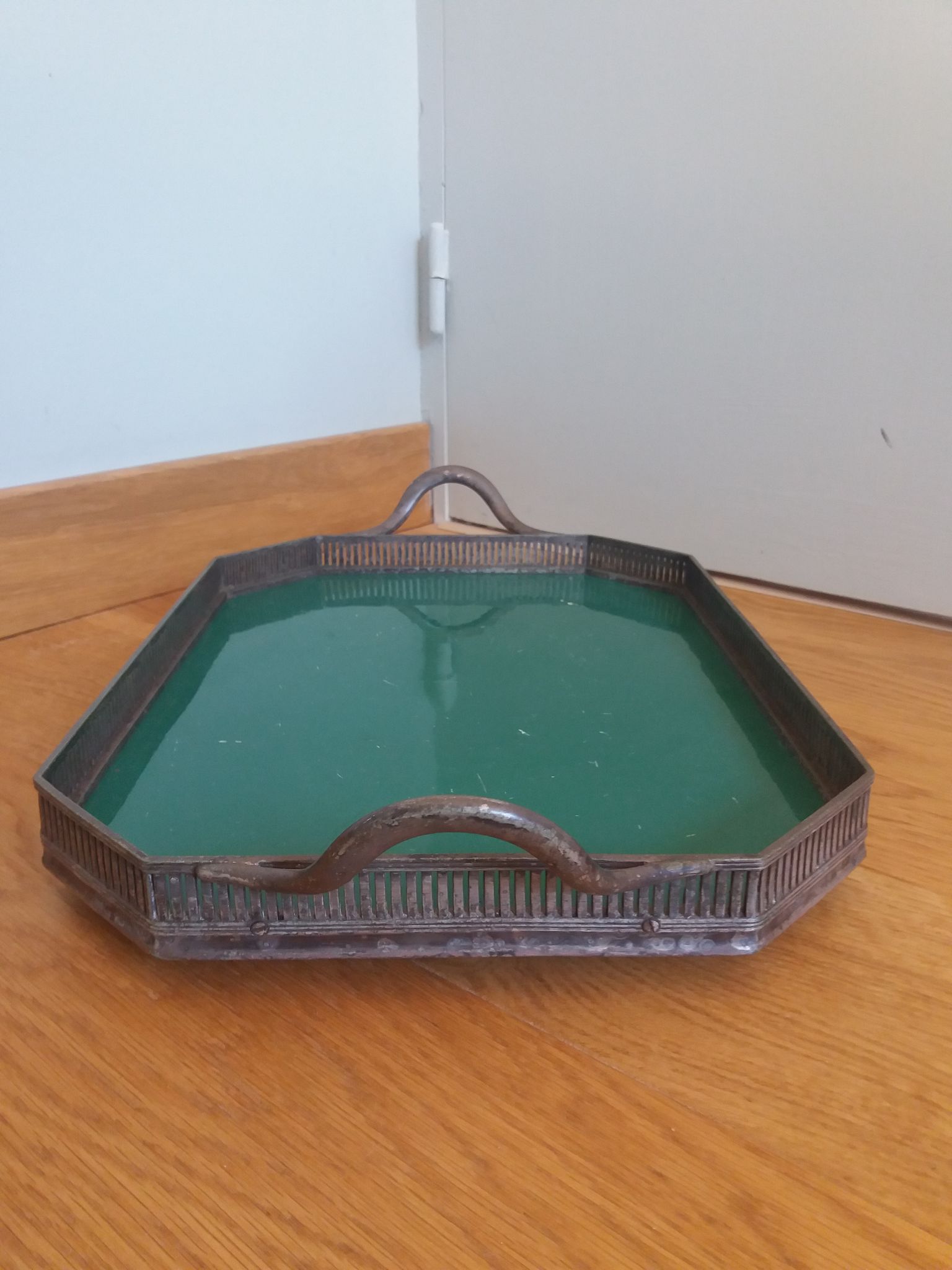 Plateau anglais Kirby Beard and Co et Royal Worcester 1911 Art Déco