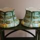 Pair of Art Nouveau cache-pots in barbotine, Saint-Clément manufacture, ve
