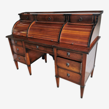 Bureau a cylindre XXe style Louis XVI