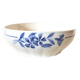 Salad bowl, porcelain bowl Creil et Montereau blue flower