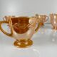 Important Fire-King Peach Lustre "Laurel Leaf" service for 12 people, Anchor Hocking, USA, 1950s.