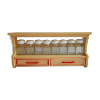 Vintage spice shelf