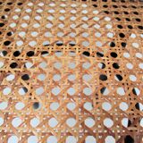 Black skated Thonet stool stamped