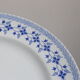 Ensemble de 9 assiettes plates, saint Amand, Bleuets, terre de fer