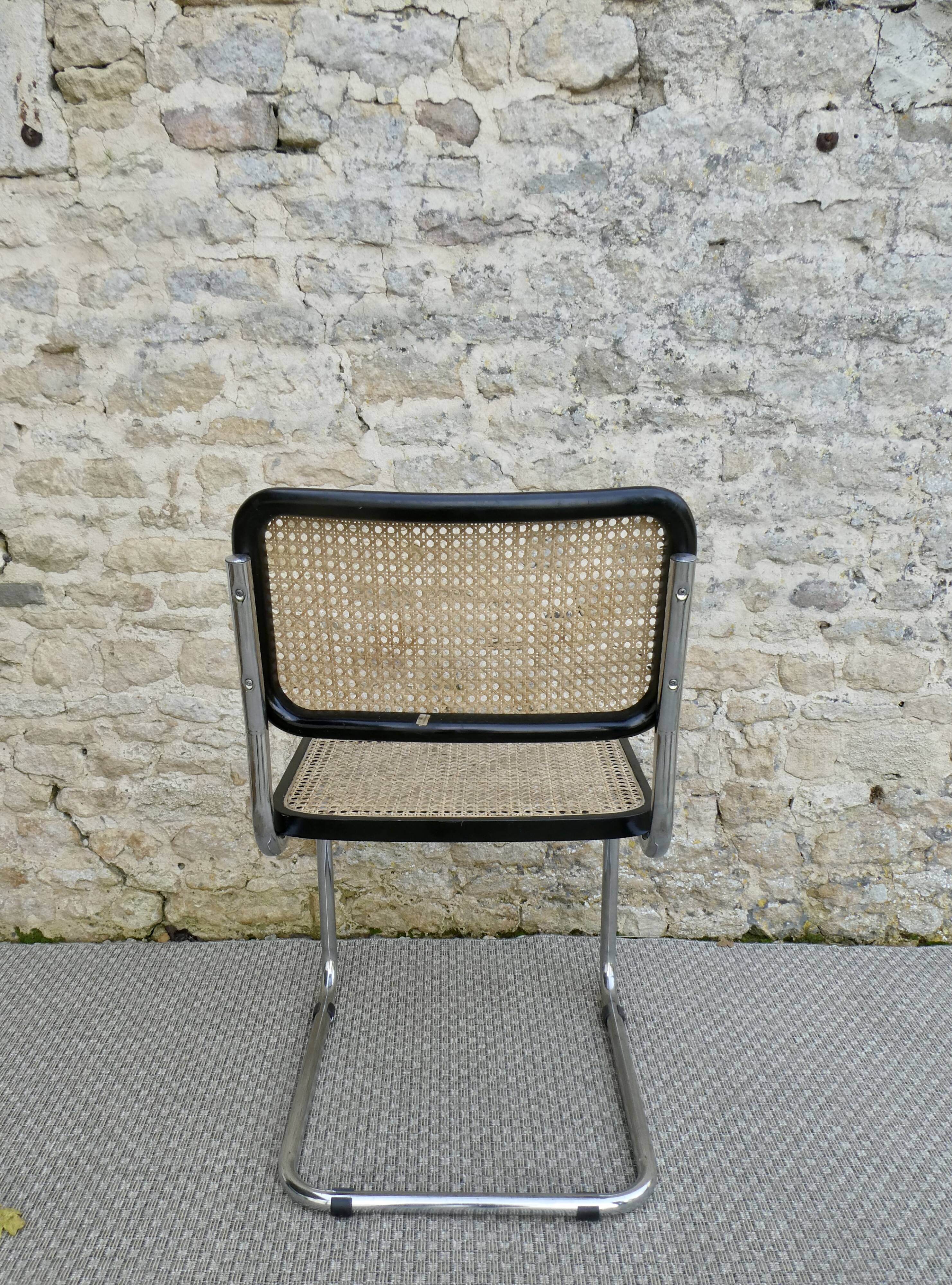 Cesca B32 chair by Marcel Breuer, Italy, 1980s