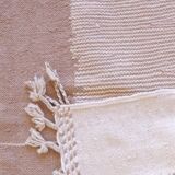 Beige Kilim Rug - 255 x 105 cm