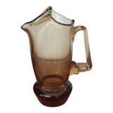 Amber glass carafe