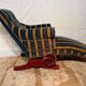 Dr Pascaud's Le Surrepos lounge chair, 1920s velvet chaise longue