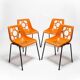 Space Age Garden Chairs, East Germany, 1970s — Set of 4
