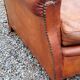 Leather club armchair back mustache from the 30s