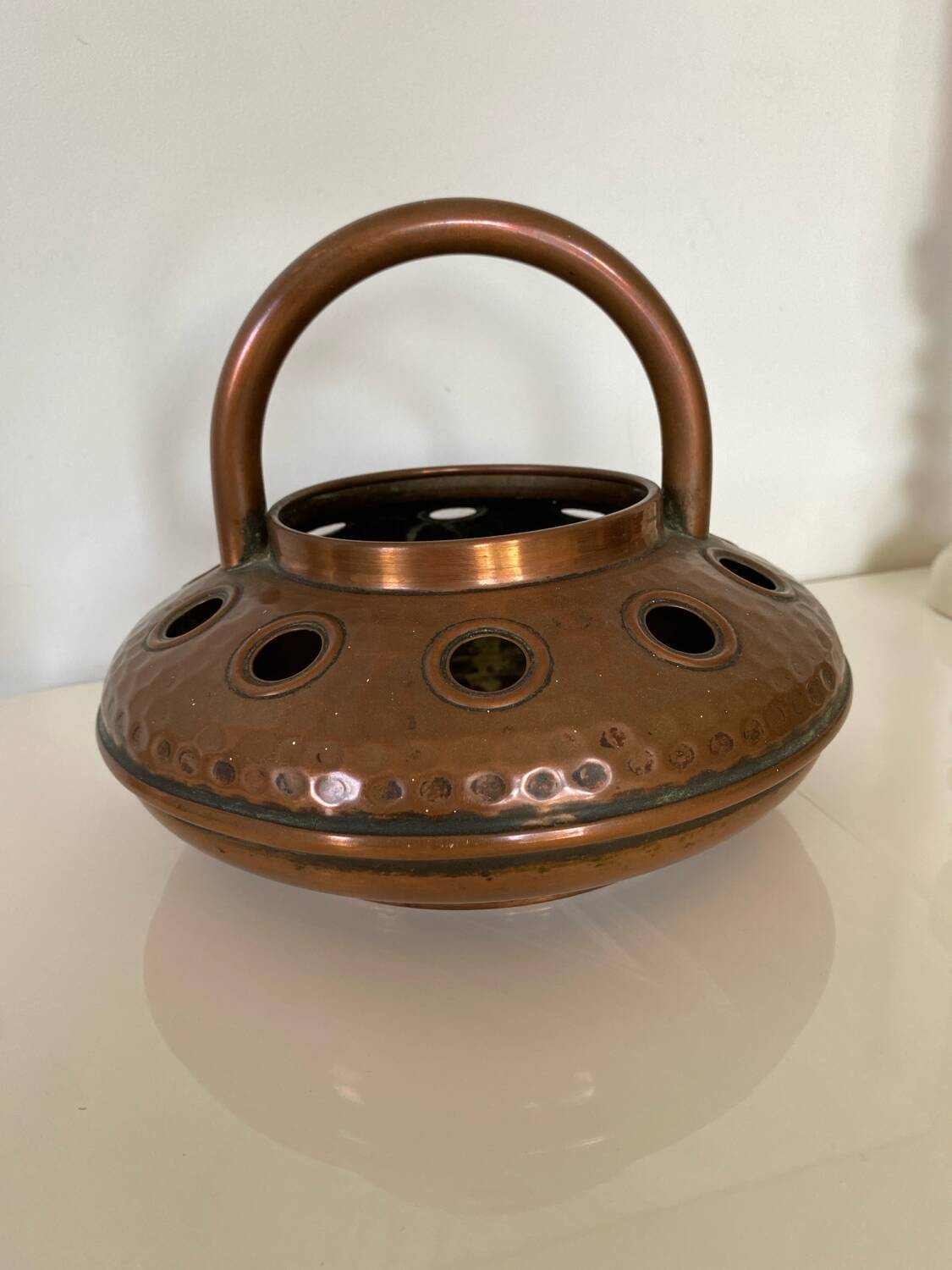 Copper pot - cache pot - Delalande Villedieu vase