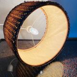 Vintage sisal / jonc de mer pendant light circa 1970's