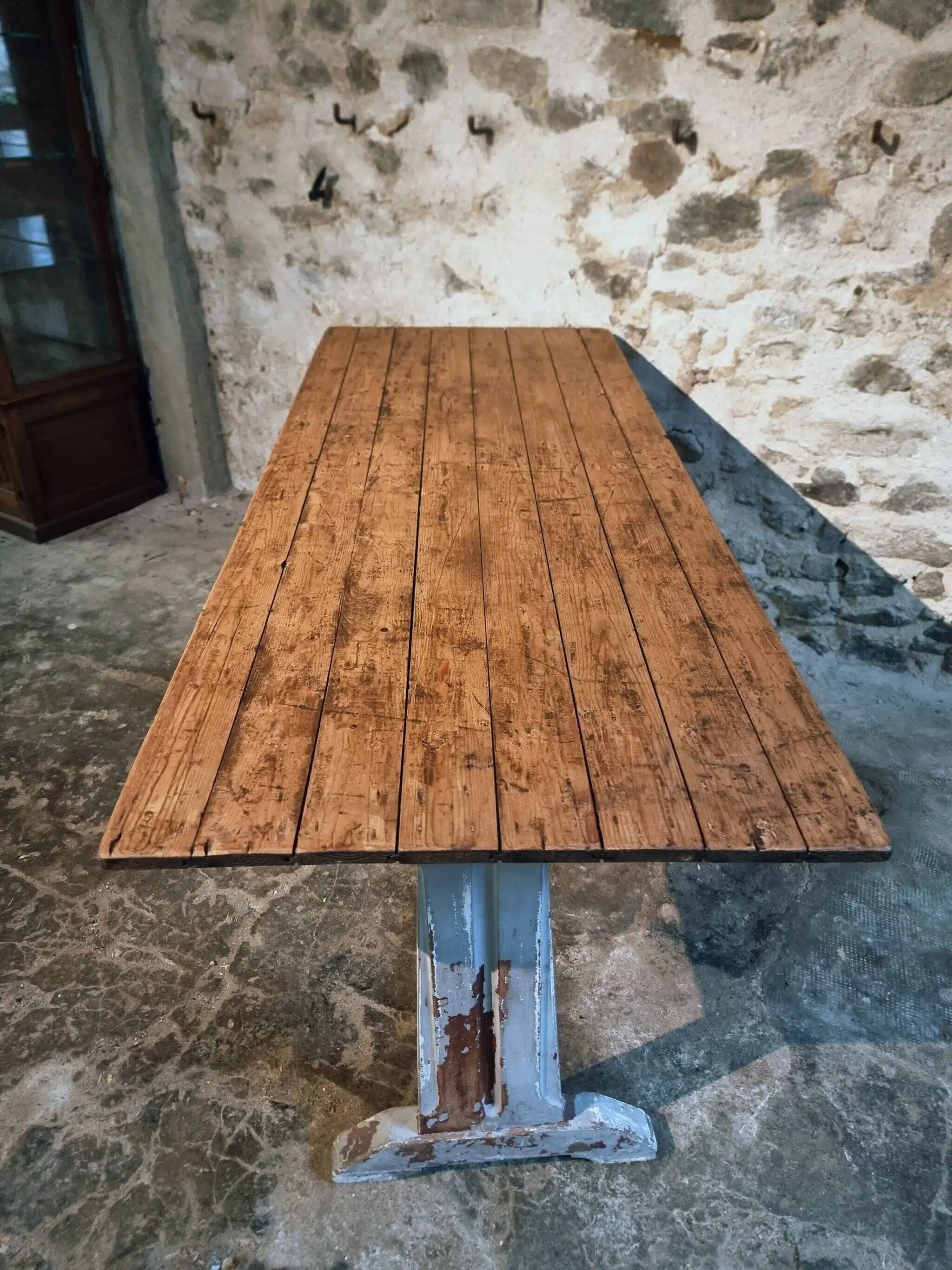 Table bistrot / de travail française ancienne, vers 1920
