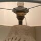 Lampe vintage en pierre sculpté