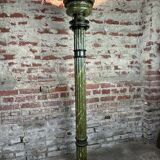 Louis XVI style carved wooden halogen column
