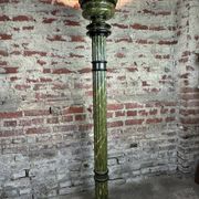 Louis XVI style carved wooden halogen column