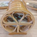6 coasters and 2 Japanese trays