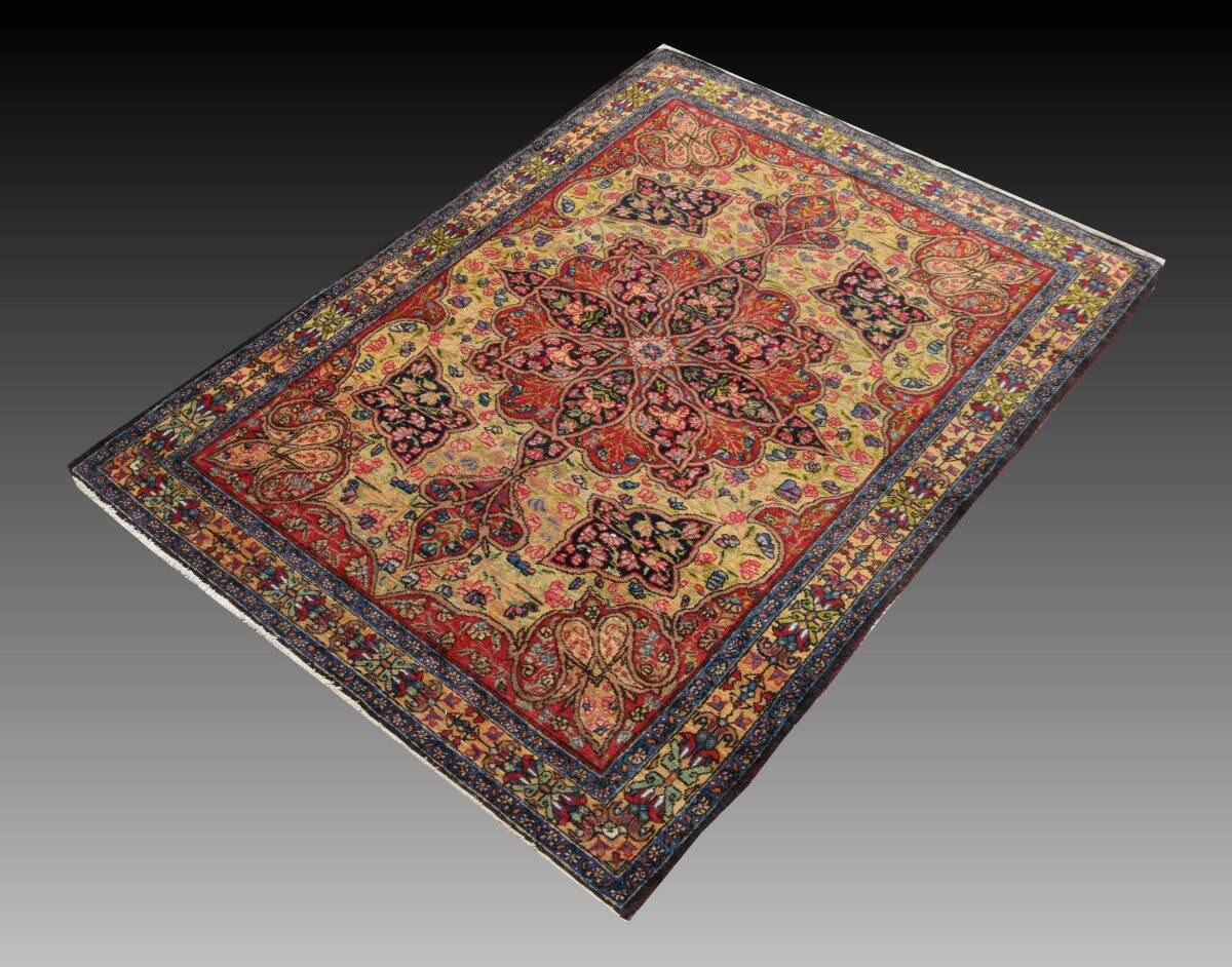 Oriental carpet Kirman Raver Iran: 190 x 135 cm - "Galerie Sardje"