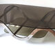 Coffee table chrome metal and smoked glass 70s
