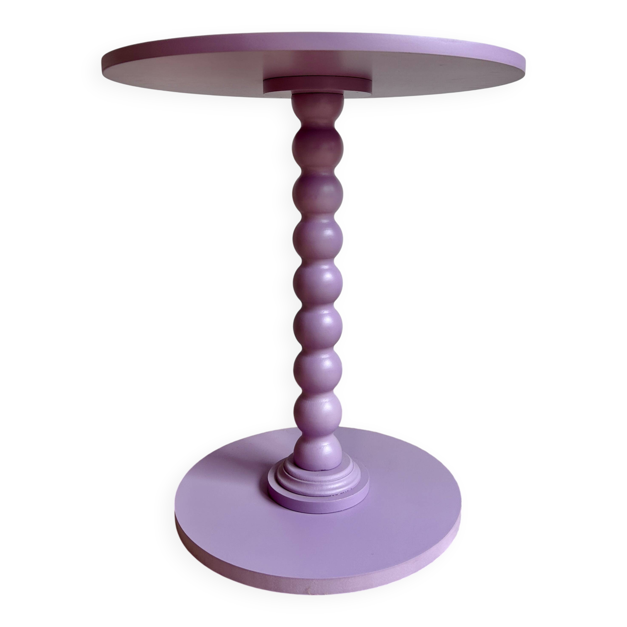 Side table with spool base