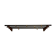 Teak, brass and black metal coat and hat rack, 1960s