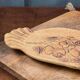 Ceramic foie gras dish from Vallauris – engraved floral decoration