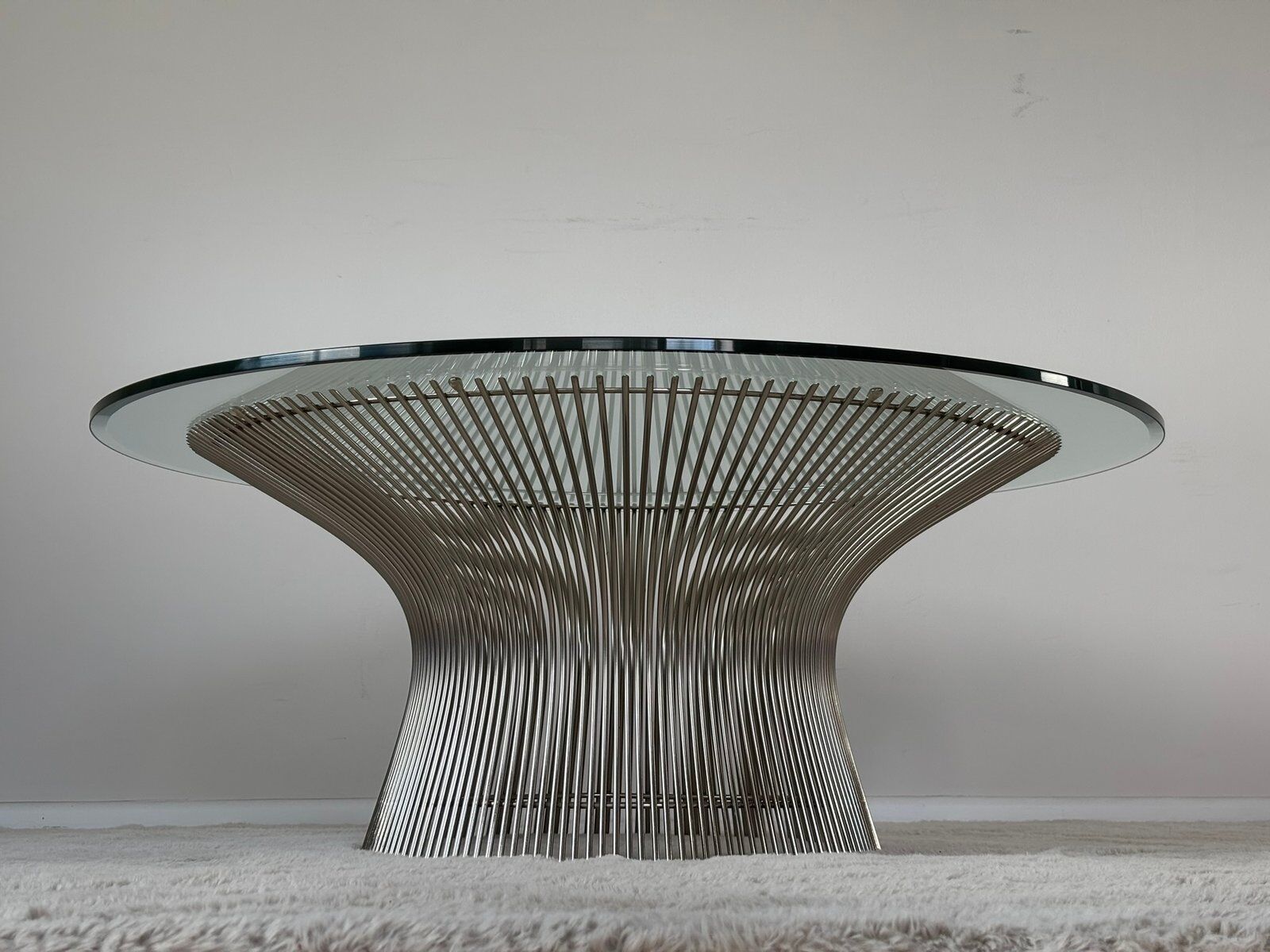 Wire frame coffee table by Warren Platner for Knoll, 1960s