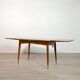 Table 4 to 6 people with extension cords up and down vintage 1960s