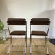Pair of folding chairs eyrel made in france 1970s