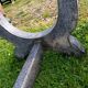 Old garden furniture in vintage stone