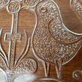 Vintage Swedish glass plates from the mid-century by Kosta Boda, 1960s, set of 6.