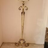 Lampadaire tripode années 40 en fer forgé