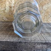Vintage 1970s Moulded Glass Vase Made in France #D973