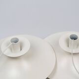 Pair of 2 vintage pendant lamps Desiree by  Lyfa, 1970s