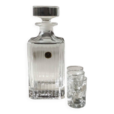 Carafe à whisky Royal Crystal Rock en cristal strié, Italie