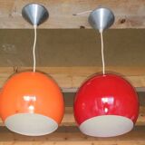 Pair of vintage Kenwell pendant lights 1970