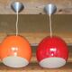 Pair of vintage Kenwell pendant lights 1970