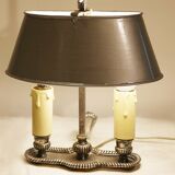 Lampe bouillotte argentée