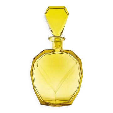 Carafe jaune Art déco Moser