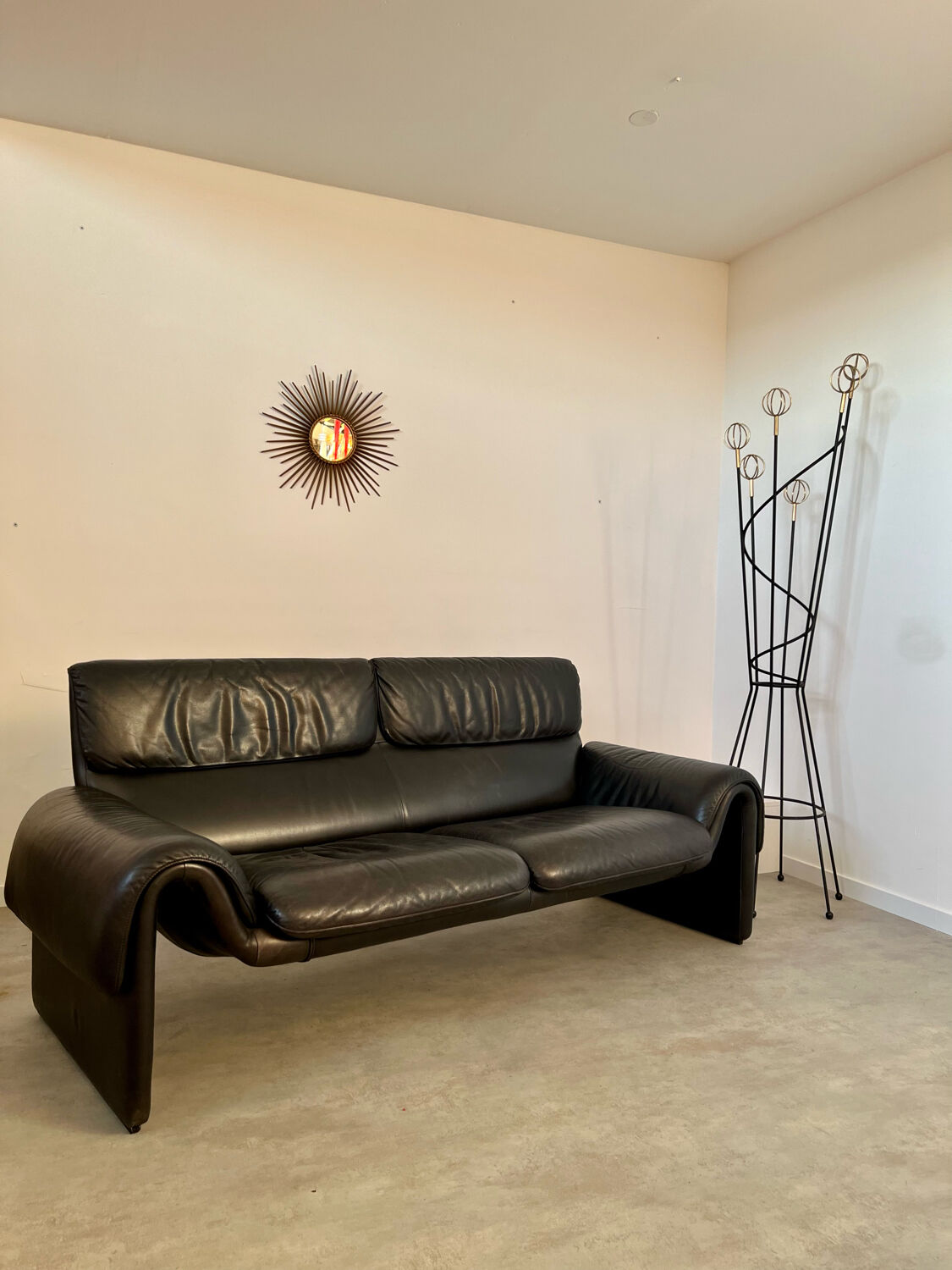 Sofa DESEDE DS-2011 2/3 seater vintage leather design of the 80s
