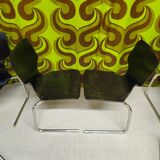 Lot of 10 Vintage 1970s Stacking Chairs