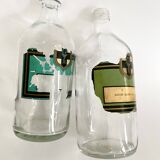 Pharmacy bottles 1900, glass and label