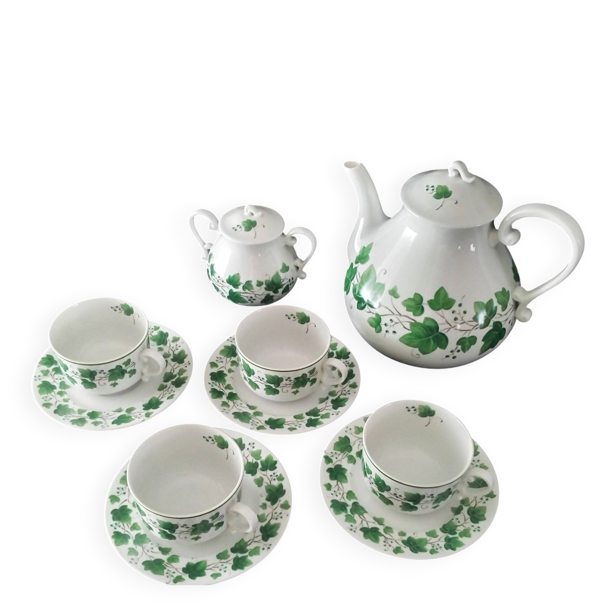 Porcelain tea service Sia Model "Evergreen"