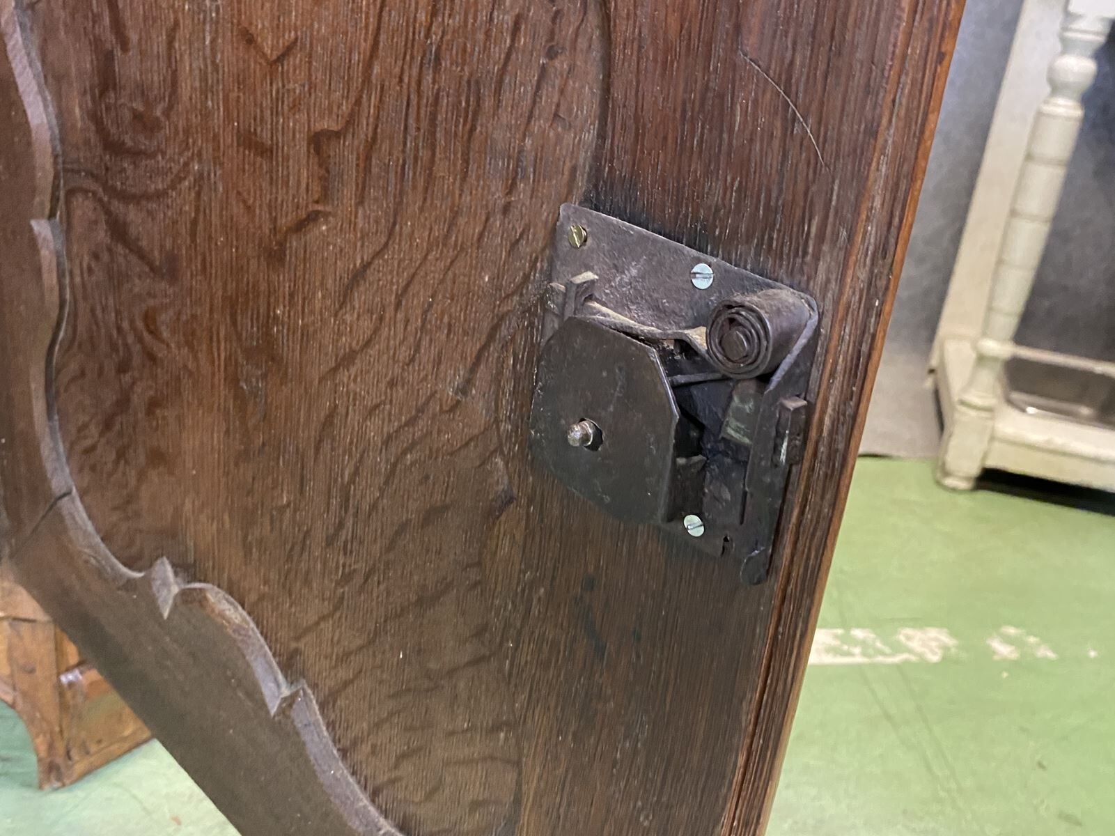 19th century 2-body sideboard in light oak