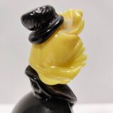 Black and Multicolored Murano Glass Clown Trinket Bowl / Ashtray, Italy