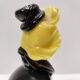 Black and Multicolored Murano Glass Clown Trinket Bowl / Ashtray, Italy