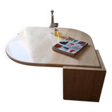 Table basse en marbre Roche Bobois 70's