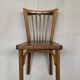 Series of 5 old baumann bistro chairs in curved wood