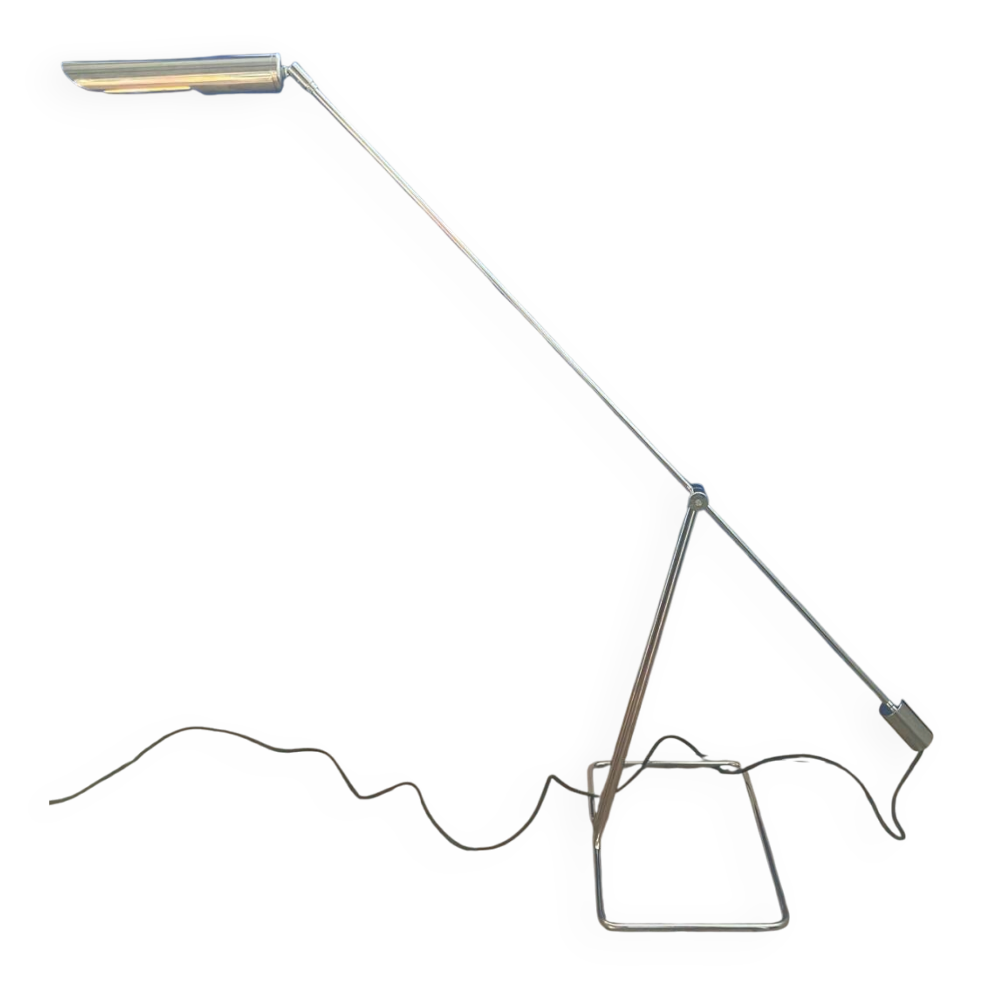 Vintage counterweight floor lamp by Abo Randers, Denmark 1970s.