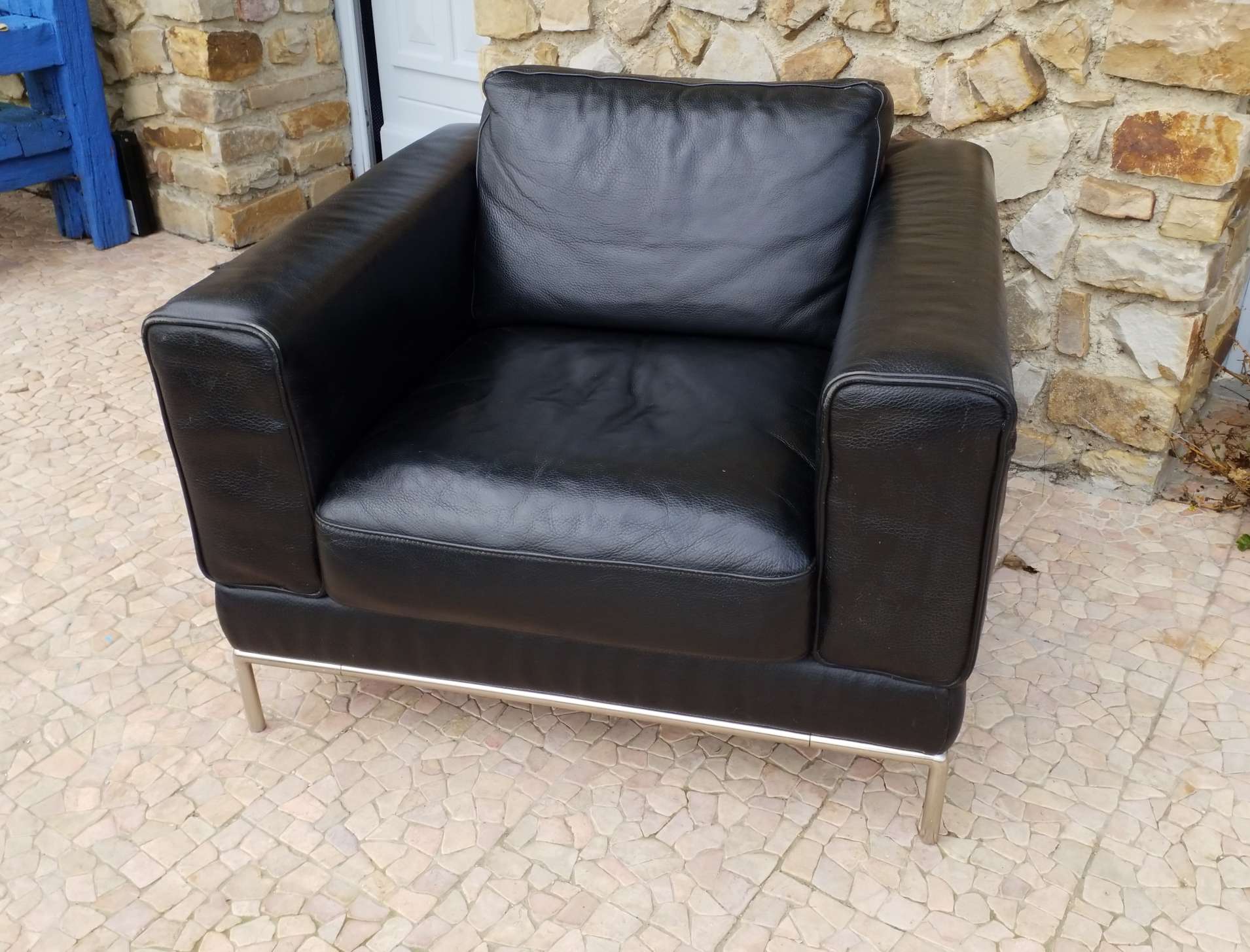 Leather armchair